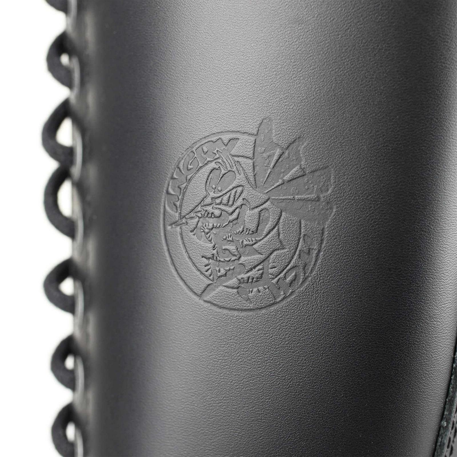 Ботинки Angry Itch 20-Hole Кожаные Черные, фото №8