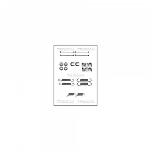 Комплект аксессуаров тормозных колодок TRISCAN 8105 102606 задний мост - Фото 1