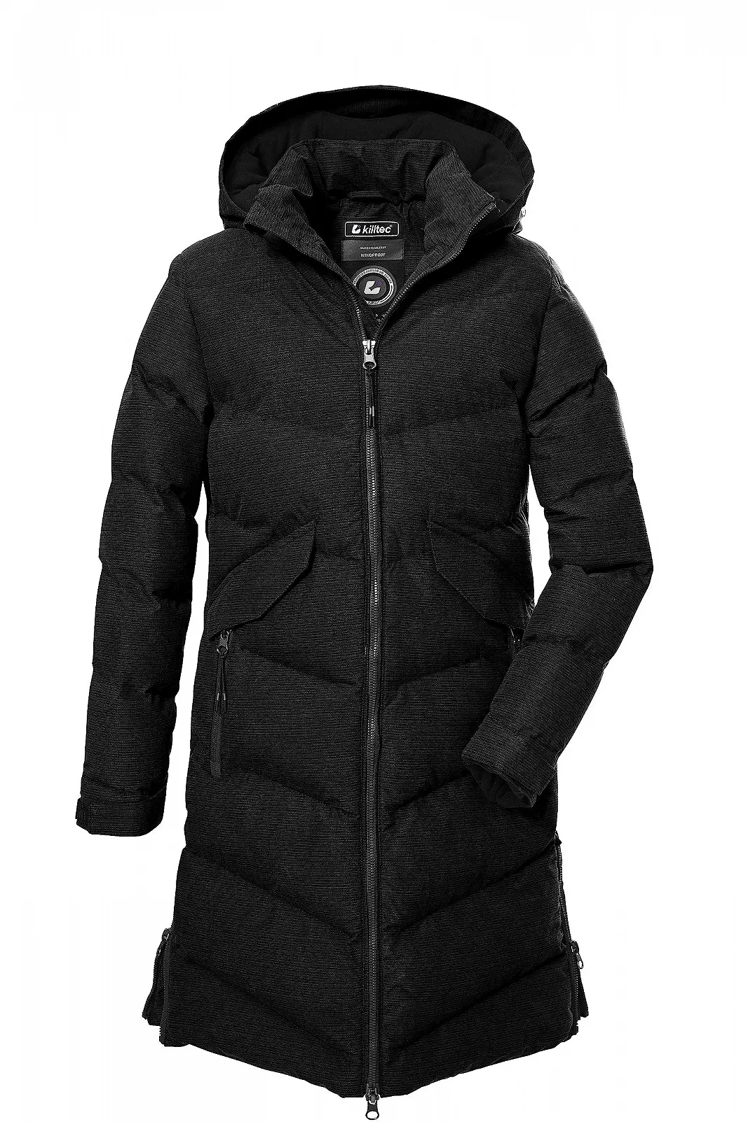 Куртка стеганая с капюшоном Killtec Girls Kow 167 Grls Qltd Ct водоотталкивающая, фото №1