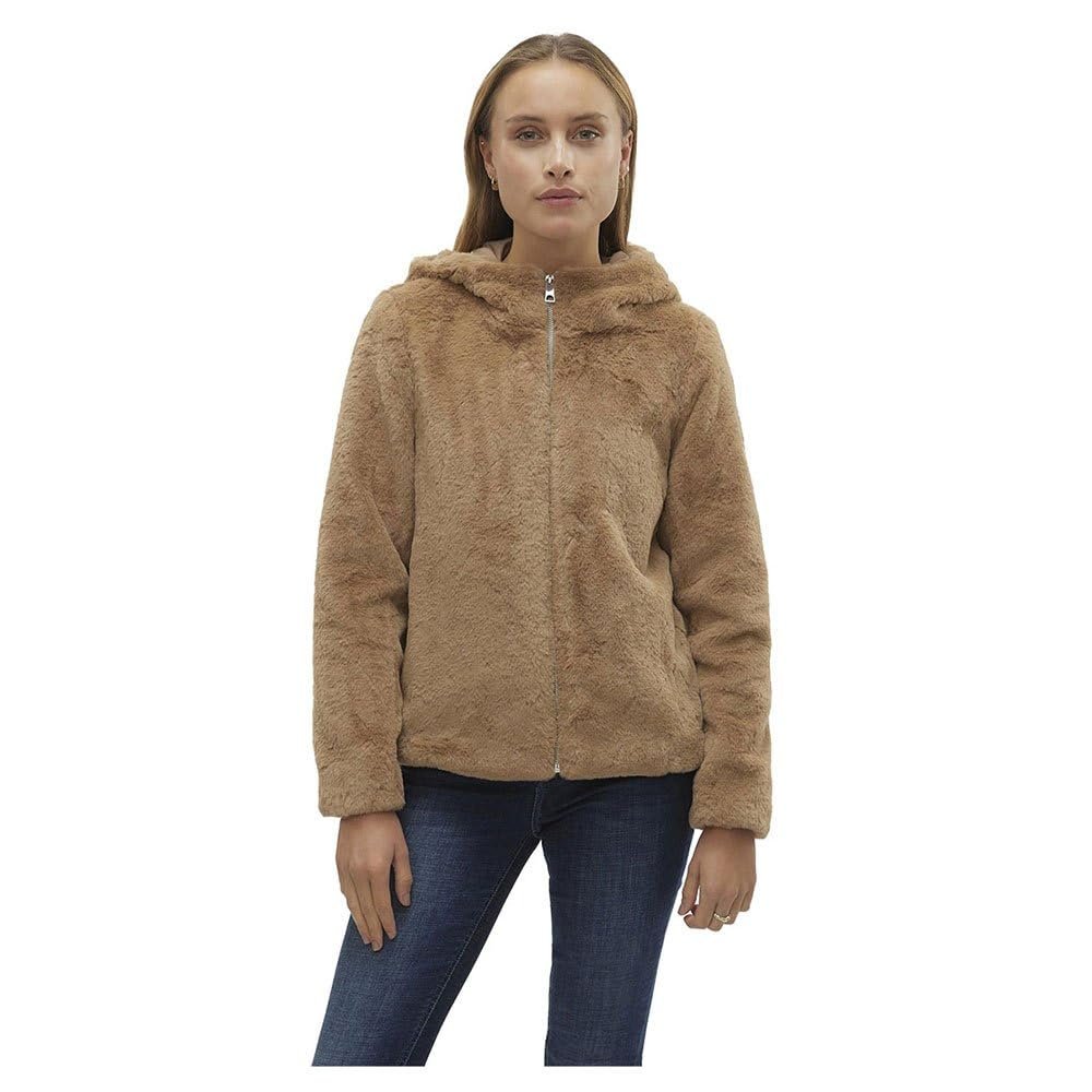 Куртка зі штучного хутра VERO MODA Vmsonjahoodie Short Faux Fur Jacket Boos, фото №1