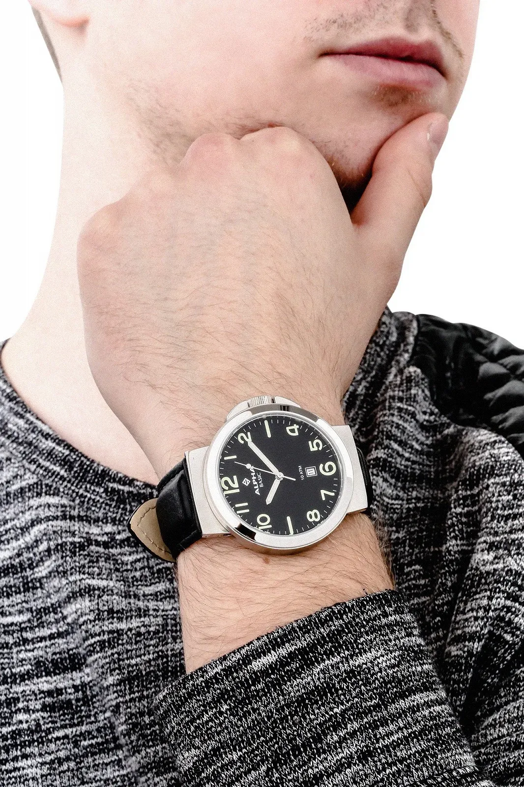 Мужские часы Alpha Saphir 123A, Черный/разноцветный, Ремешок., фото №5 Мужские часы Alpha Saphir 123A, Черный/разноцветный, Ремешок., фото №5