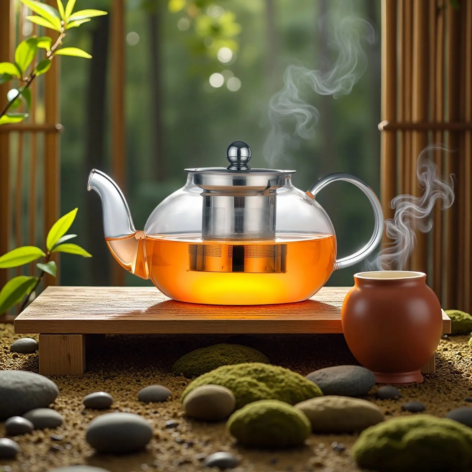 Скляний Чайник-заварник, фото №2