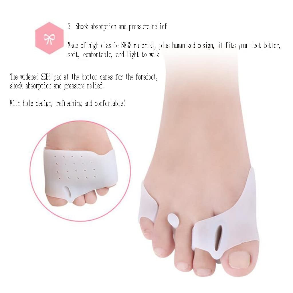 Роздільник пальців DREI-Loch-Clip-Frontpolster для корекції Hallux Valgus, захисні гелеві накладки для передньої частини стопи, фото №6