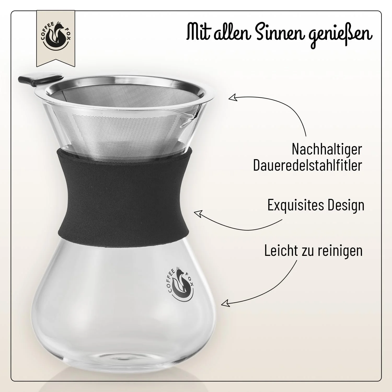 Кавник Coffee Fox, для приготування кави Cold Brew, Pour Over, фото №2