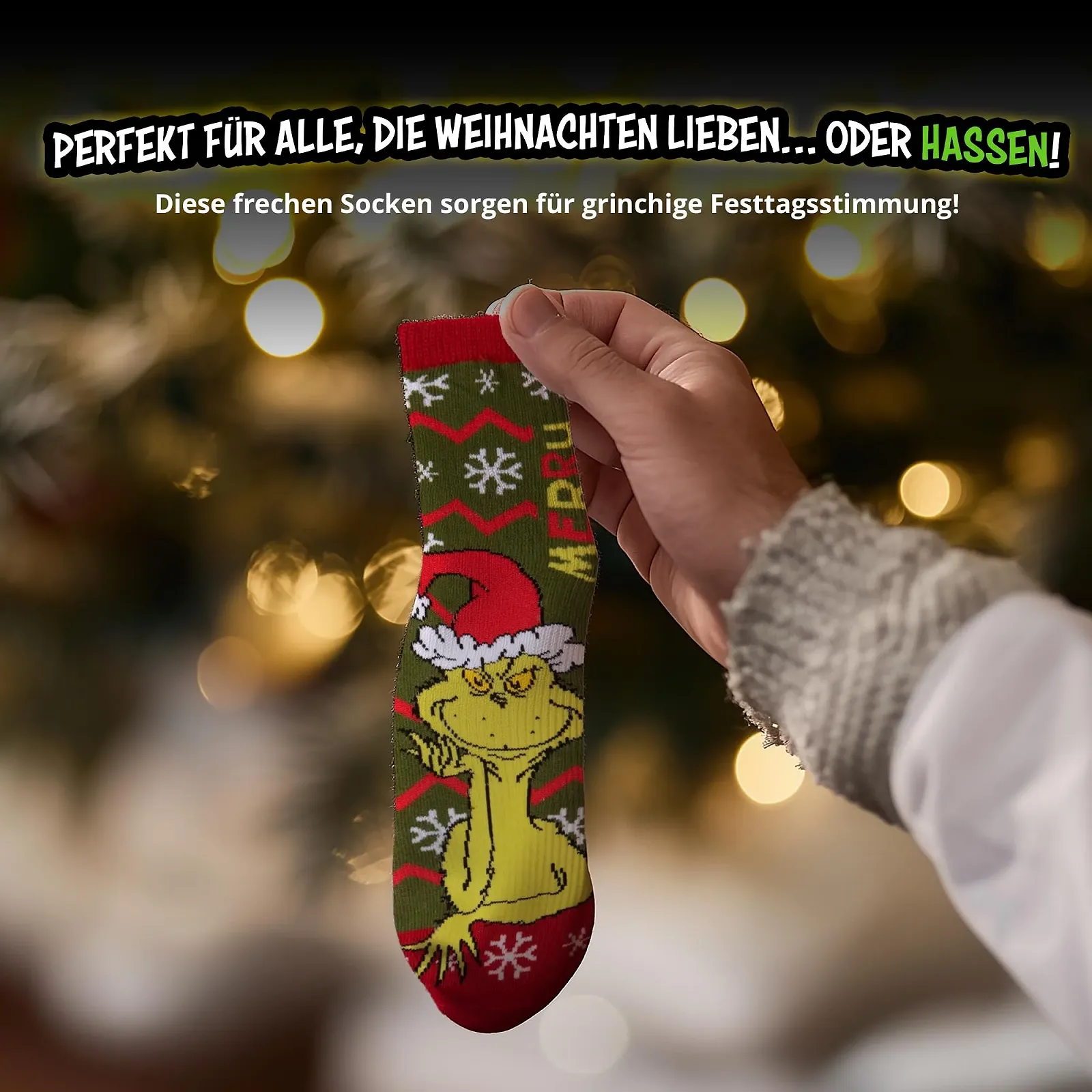 Шкарпетки United Labels The Grinch для жінок, фото №4