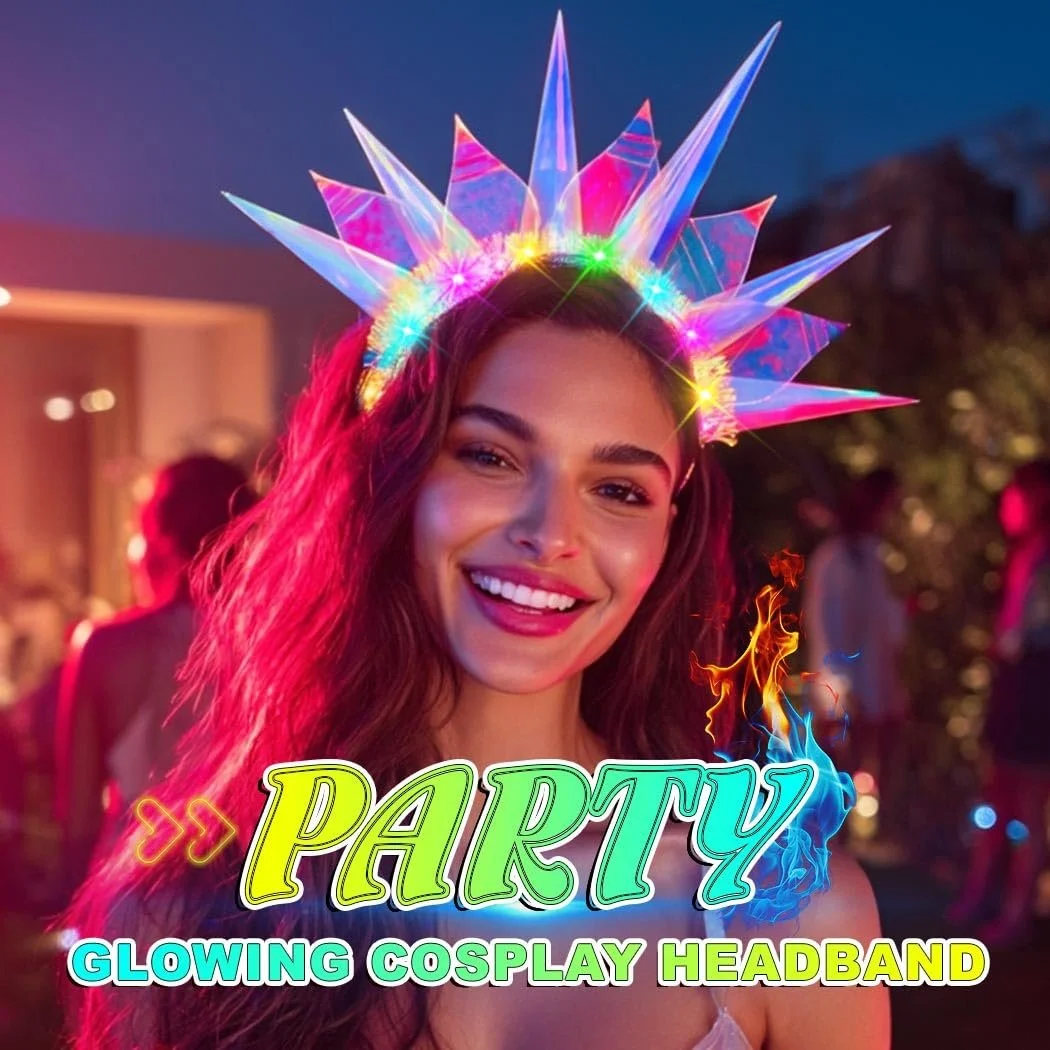 LED Обруч для волос Светящаяся Богиня, фото №7