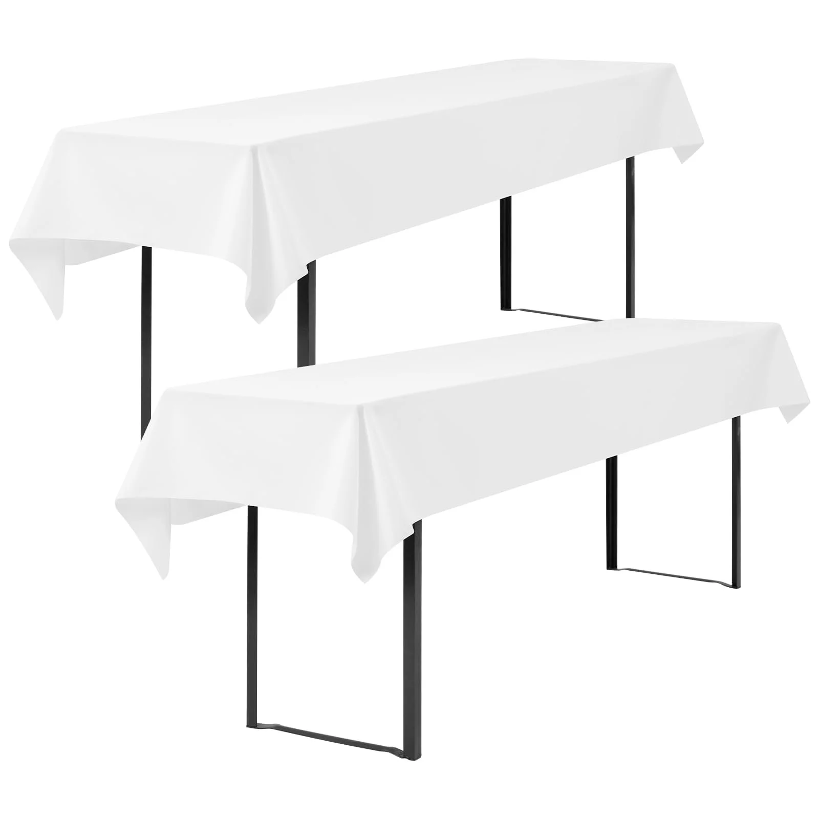 Набір скатертей Showgeous Pack of 2 100х250 см Білі, фото №1