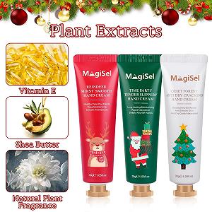 Набір міні-кремів для рук 3 шт, Різдвяний міні-набір кремів для рук для дуже сухої шкіри synthetic.ua - Фото 1