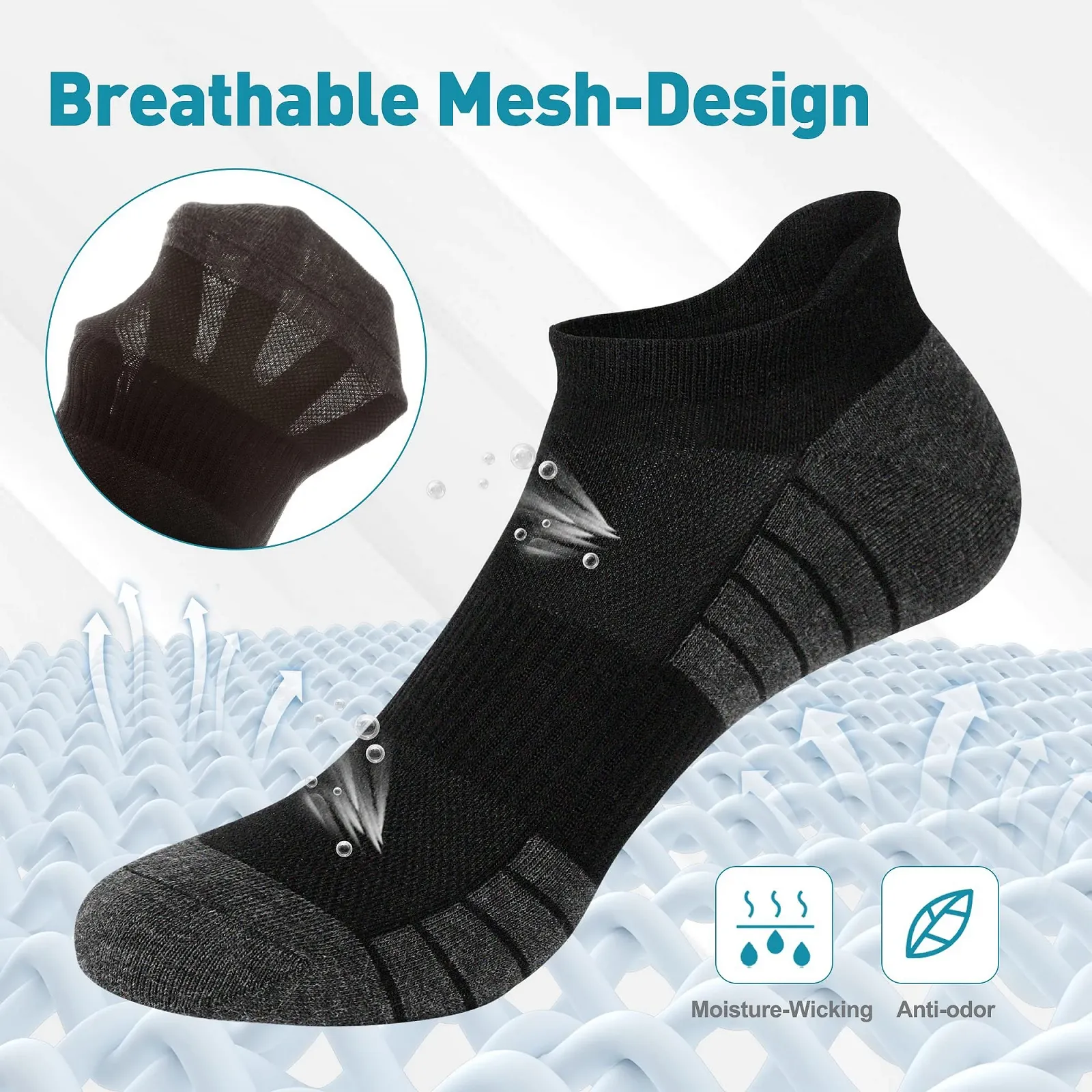 Носки спортивные 10 пар, фото №2