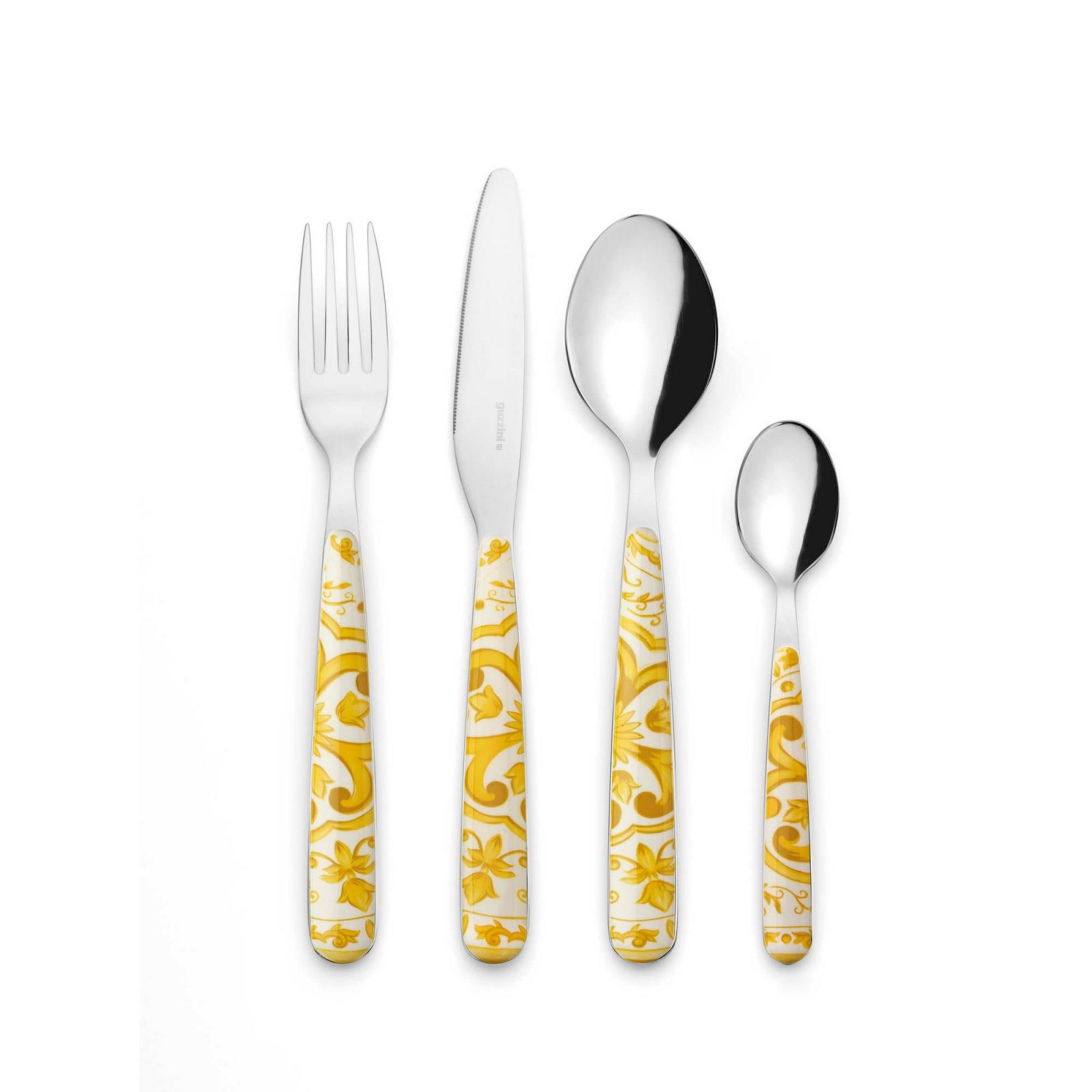 Набор столовых приборов Guzzini 281945151 из нержавеющей стали, янтарный, фото №1 Набор столовых приборов Guzzini 281945151 из нержавеющей стали, янтарный, фото №1