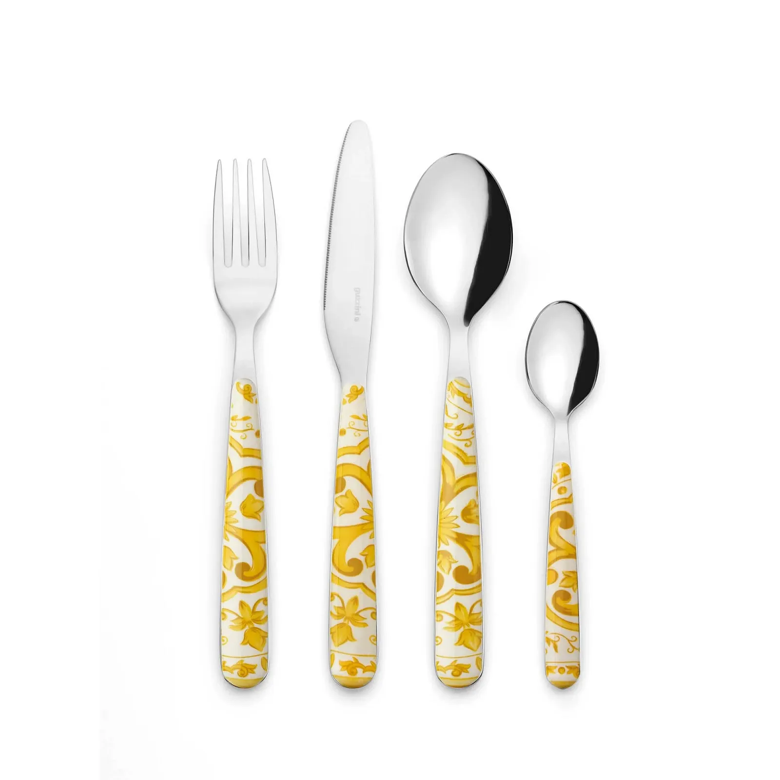 Набір столових приборів Guzzini 281945151 з нержавіючої сталі, бурштиновий, фото №1 Набір столових приборів Guzzini 281945151 з нержавіючої сталі, бурштиновий, фото №1