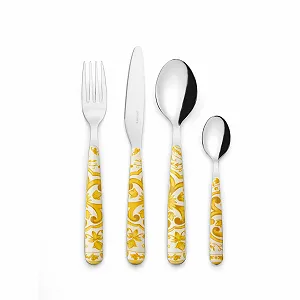 Набір столових приборів Guzzini 281945151 з нержавіючої сталі, бурштиновий - Фото 1