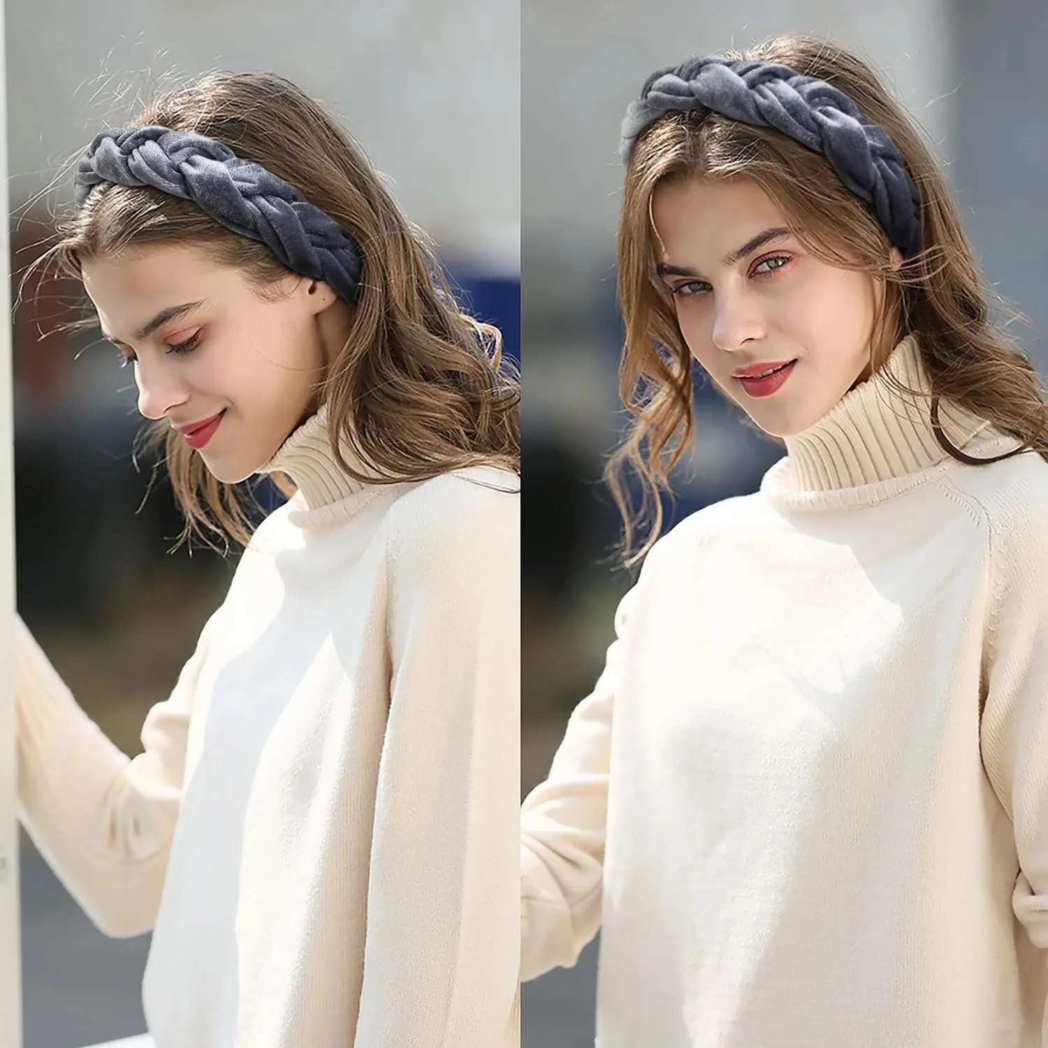 Бархатная Плетена Обруч Широкая, фото №7