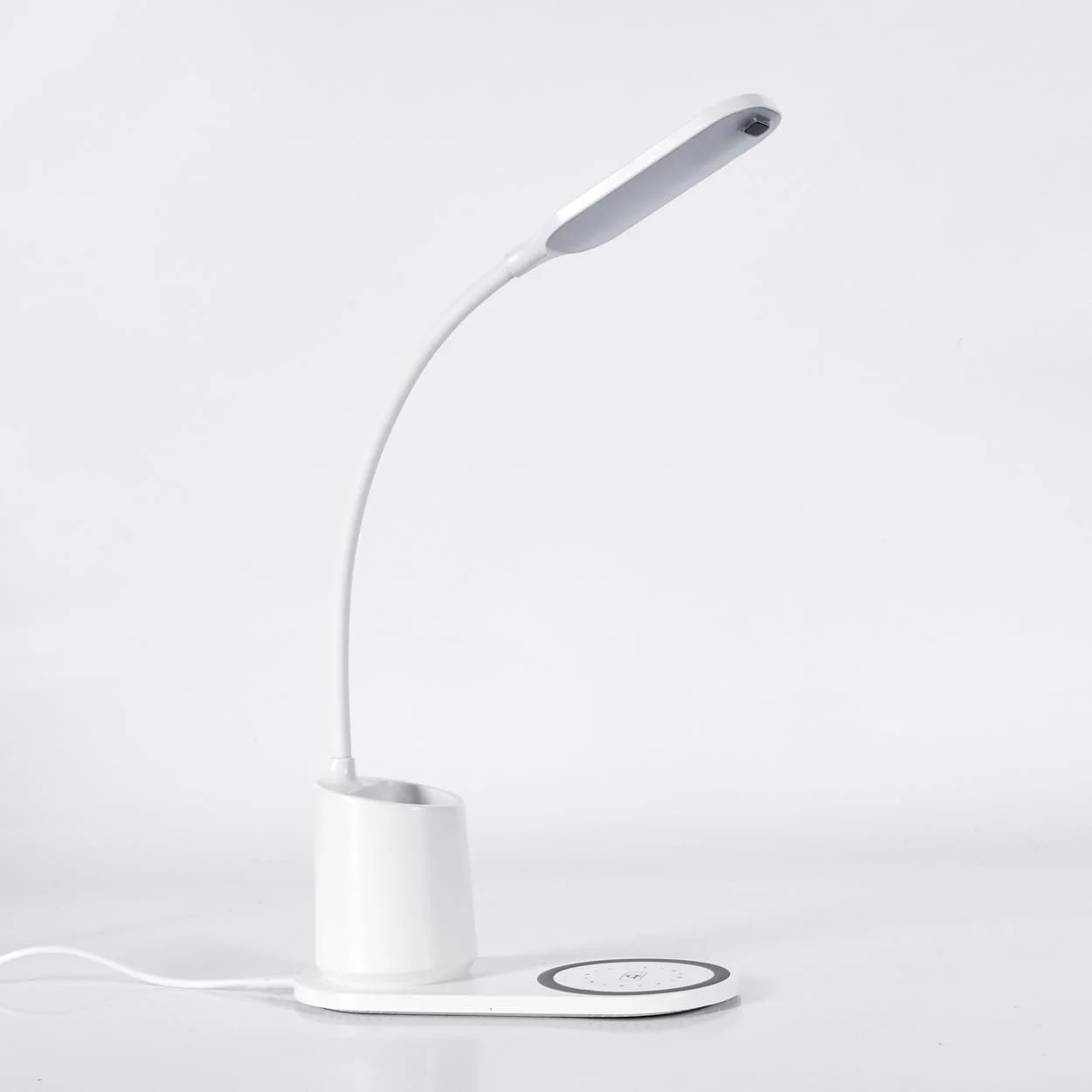 Настільна лампа HOFSTEIN Debelmose LED Пластикова Діммована Біла 45 см, фото №9