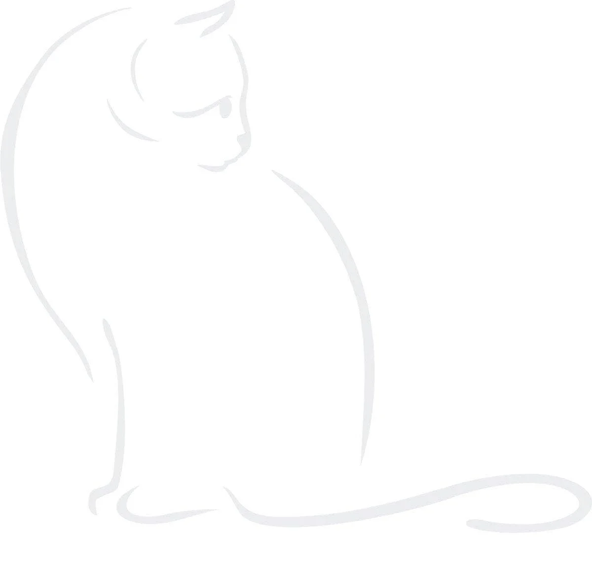 Наклейка на стіну Silhouette Cat Вінілова PVC, фото №1 Наклейка на стіну Silhouette Cat Вінілова PVC, фото №1