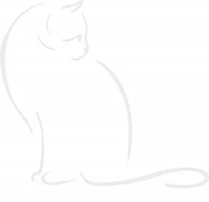 Наклейка на стіну Silhouette Cat Вінілова PVC - Фото 1