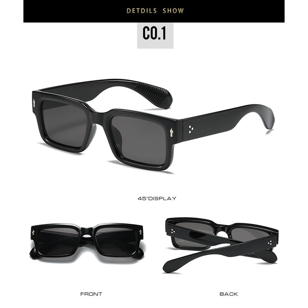 2 пари квадратних сонцезахисних окулярів, з плоским верхом, великі, фото №5