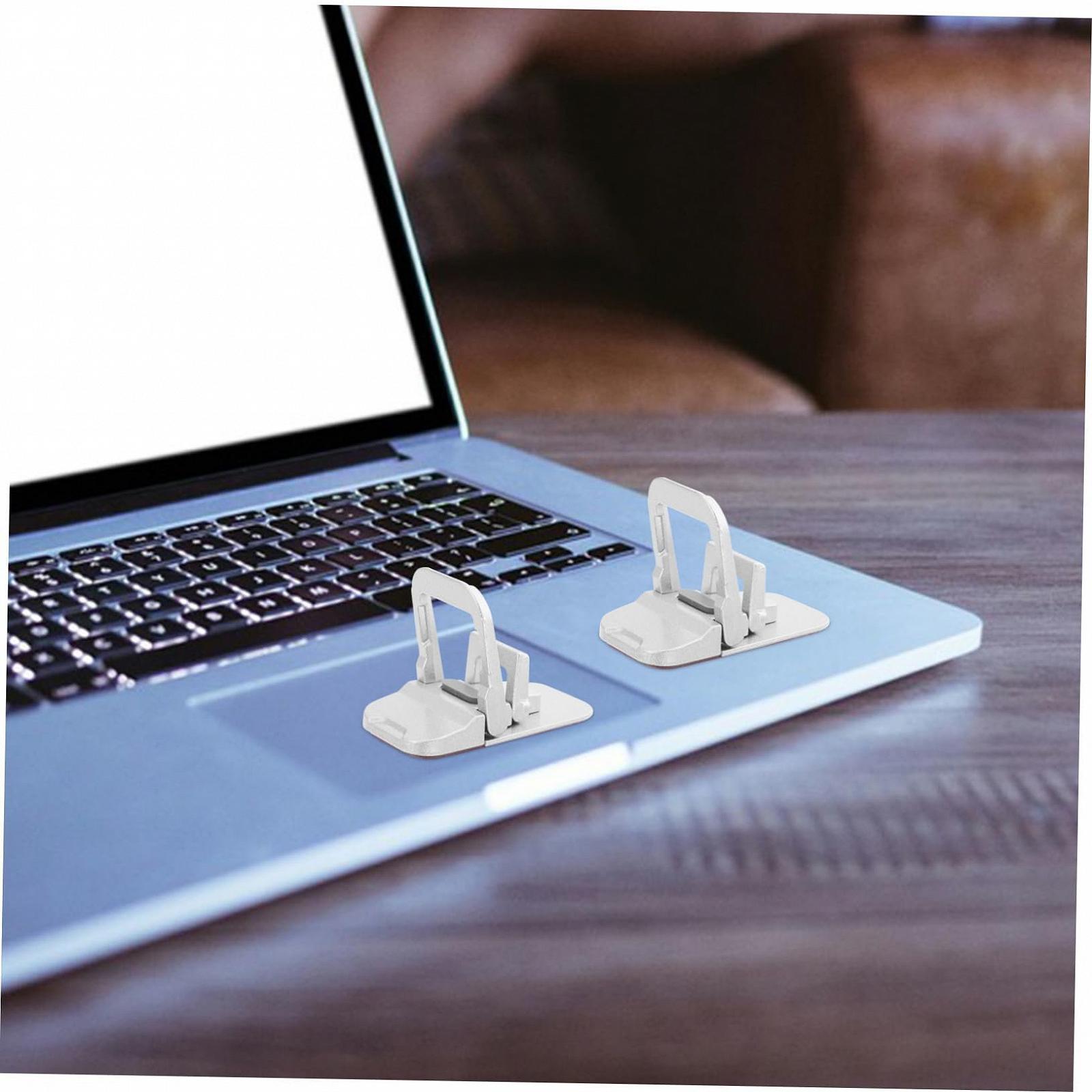 Подставка для ноутбука алюминиевая, эргономичная, складная, компактная, нескользящая, 2 шт., фото №6