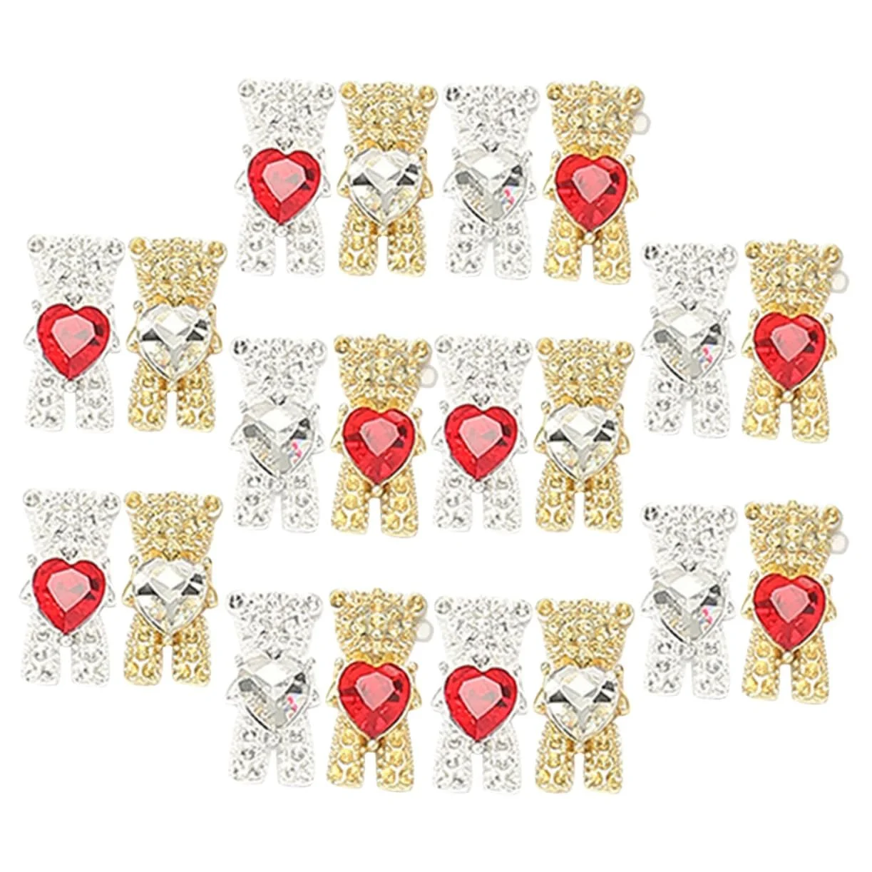 Стразы для ногтей FOMIYES Форма мишек 20 шт., фото №1 Стразы для ногтей FOMIYES Форма мишек 20 шт., фото №1