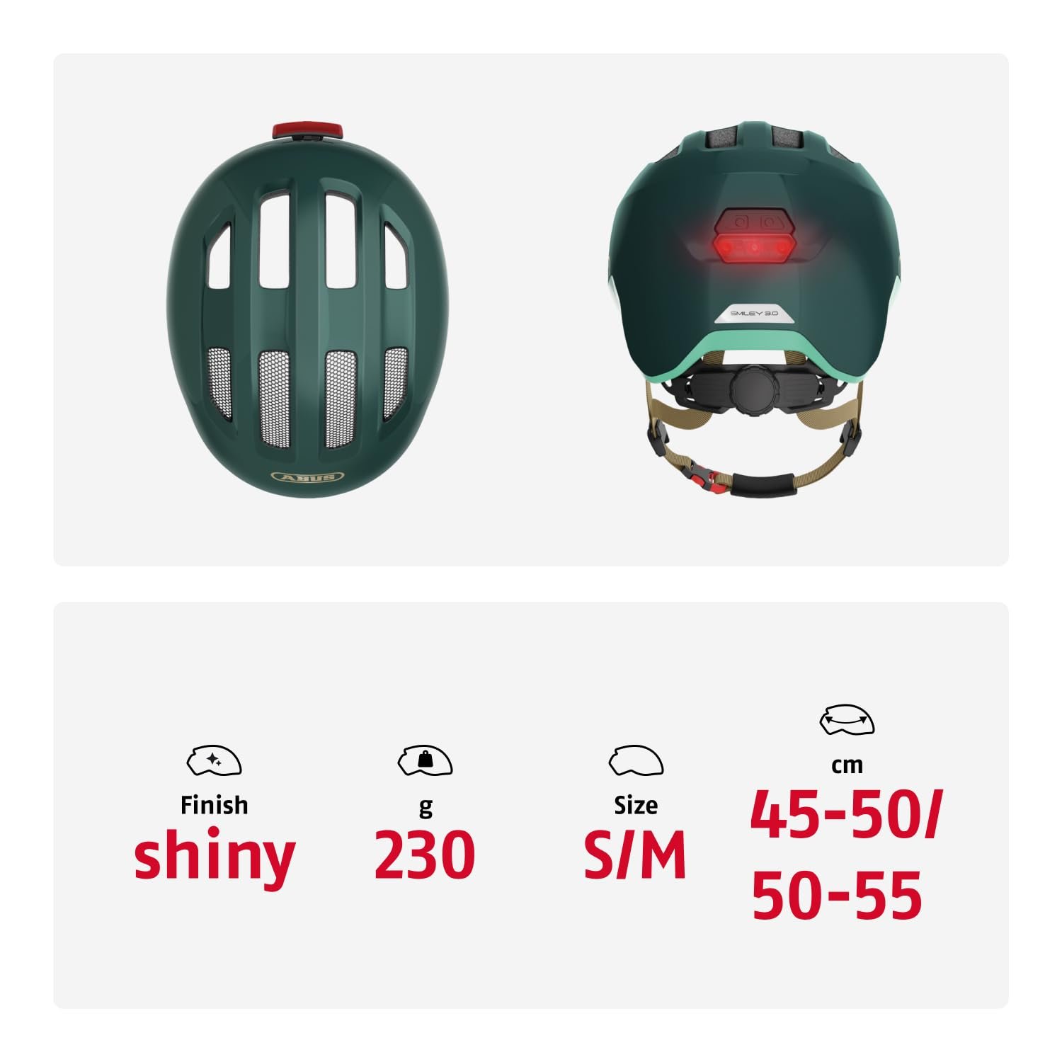 Шолом ABUS Smiley 3.0 ACE LED Дитячий велосипедний шолом з підсвічуванням, фото №5
