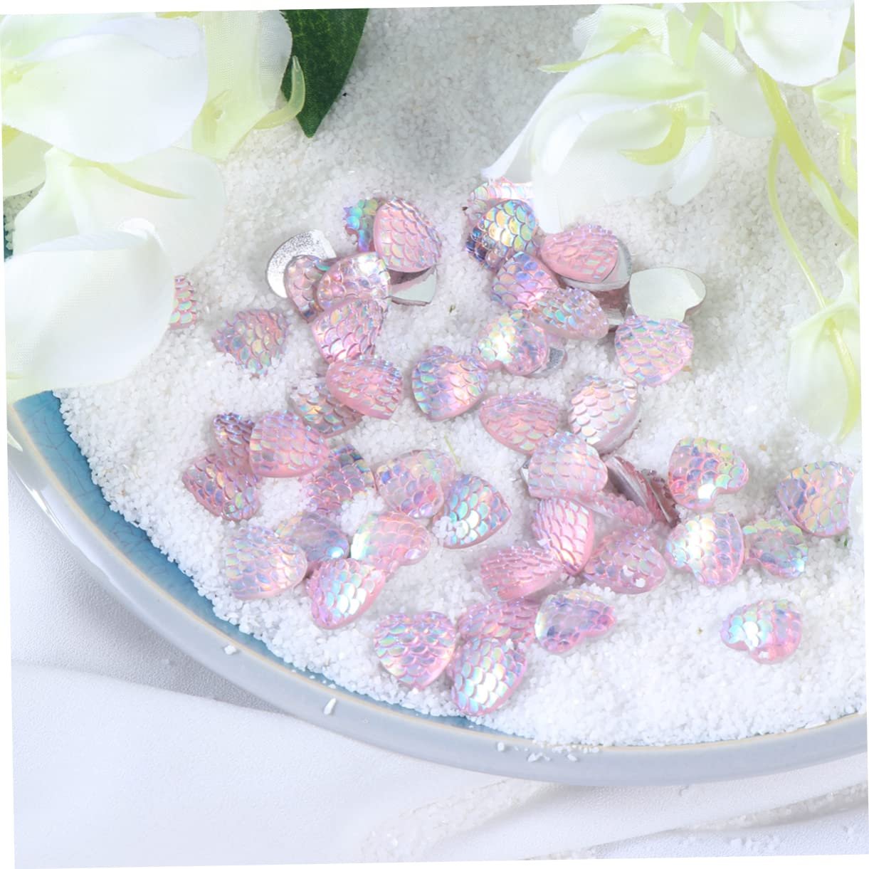 Украшение Стразы NUOBESTY 100 шт. Кристалл Друзы Настольный Декор Кристалл Украшение для Вазы Банки для консервирования Хрустальные Аксессуары Смола Цветной Бриллиант Декоративные Украшения, фото №4