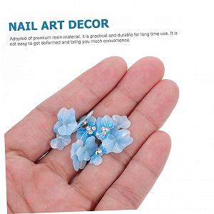 Прикраса для нігтів зі стразами Healeved, Квіткові прикраси synthetic.ua - Фото 1