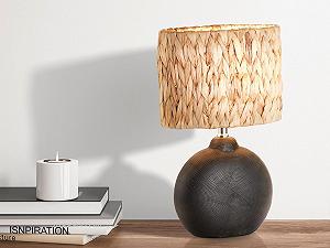 Настільна лампа meineWunschleuchte Керамічна основа Висота 38.5 см Чорний synthetic.ua - Фото 1