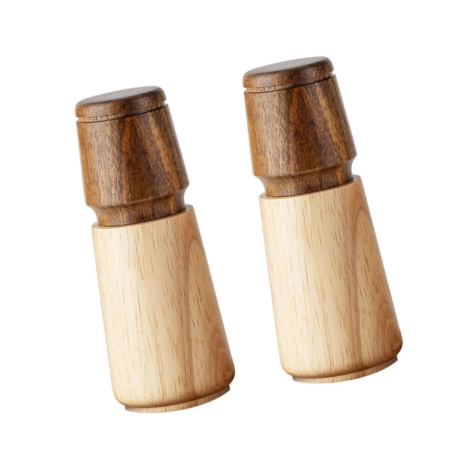 Млин для спецій Дерев'яний ручний, міцний млин для солі та перцю з регульованим помелом, фото №1