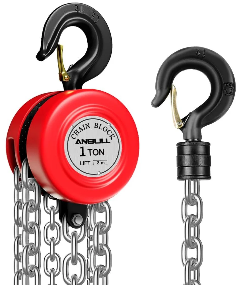 Ручна лебідка Anbull 1T 1599 Червона, фото №1