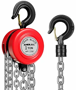 Ручна лебідка Anbull 1T 1599 Червона - Фото 1