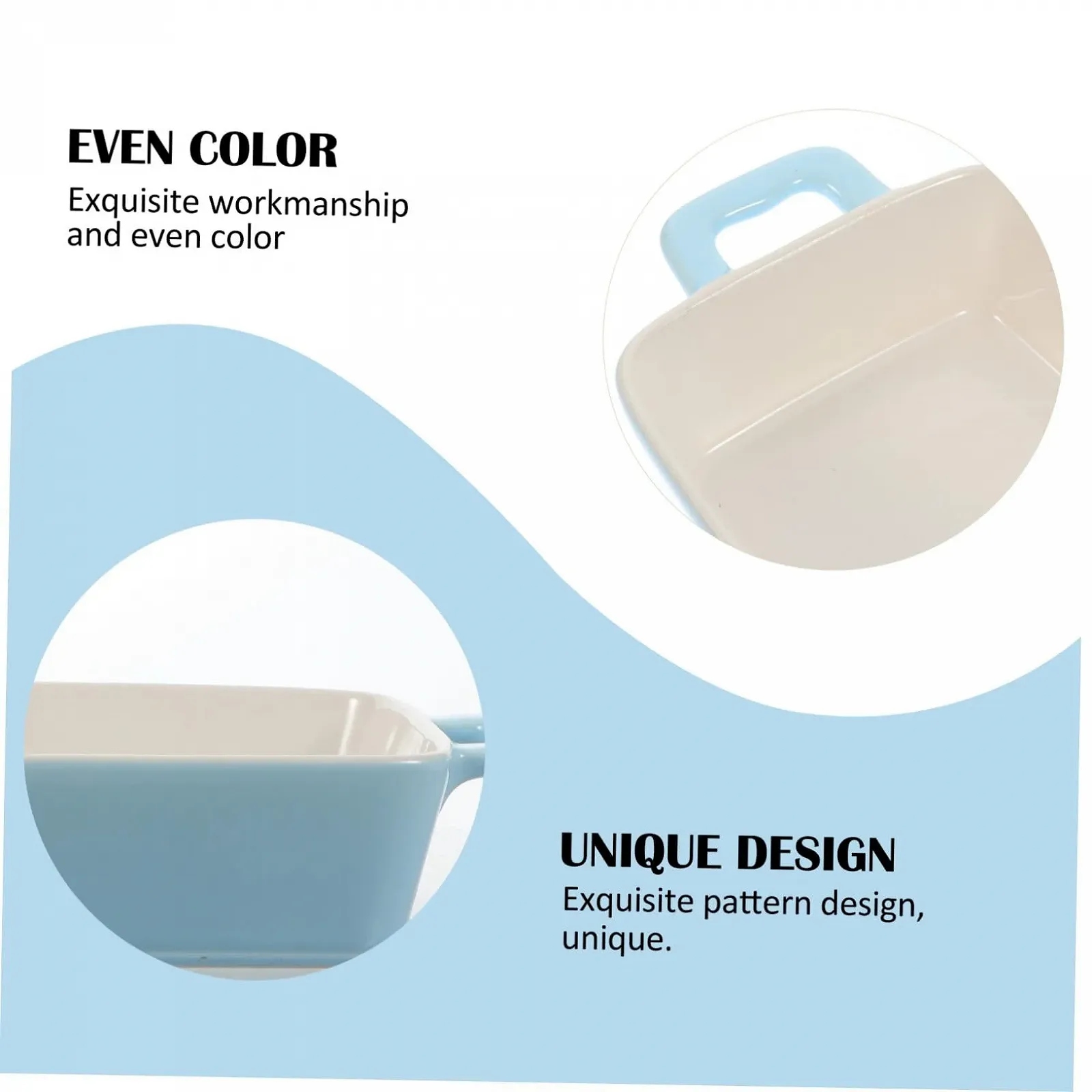 Форма для випікання керамічна велика полірована нековзка універсальна для запіканок та подачі страв, фото №2