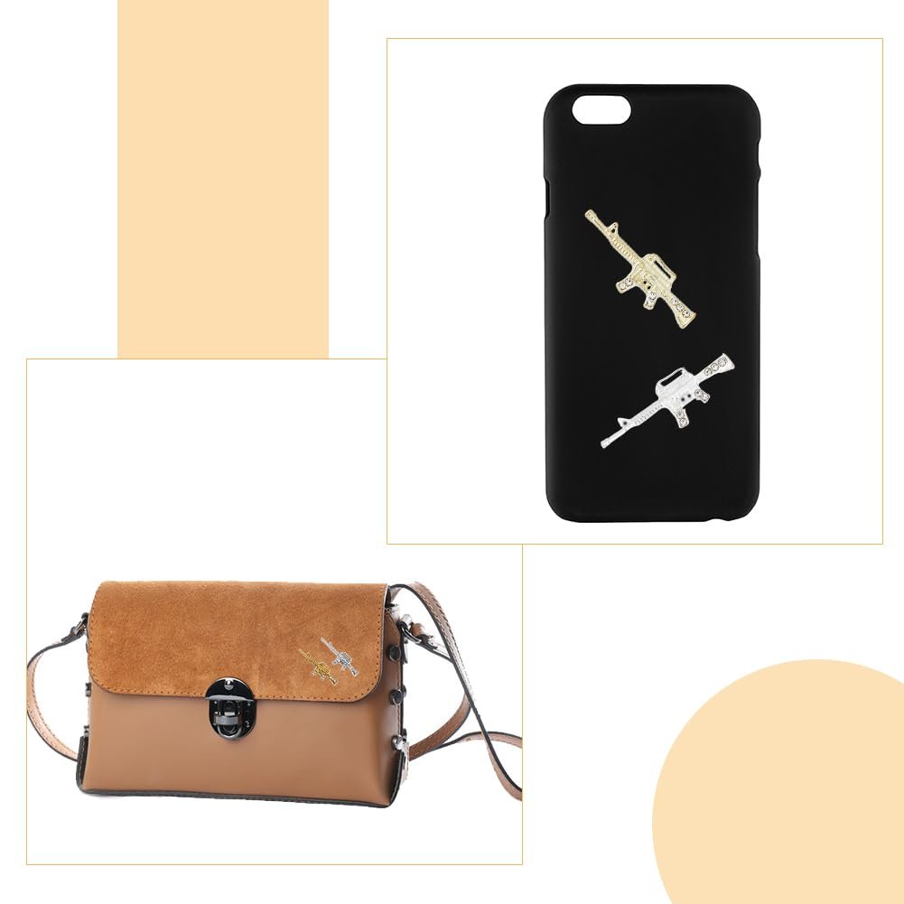 Форма пістолета, 40 шт різних кольорів прикраси для нігтів, фото №5