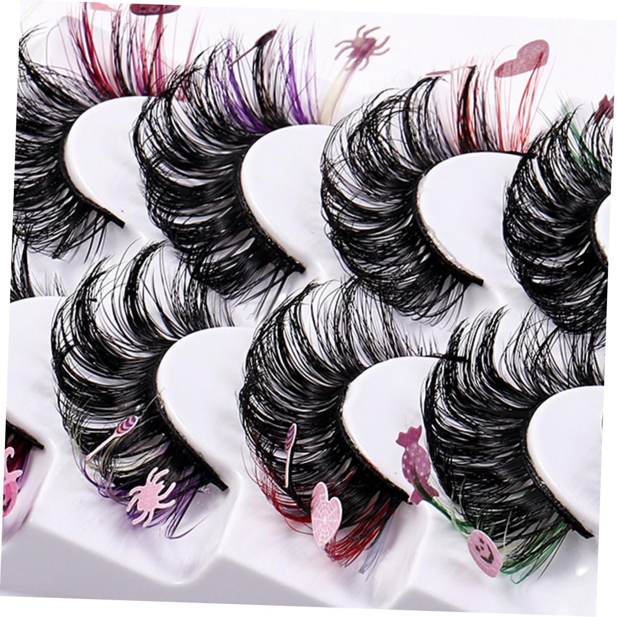 Накладні вії Ipetboom кольорові, 7 пар, штучне волокно, для косплею, подовжуючі, для макіяжу, фото №7 Накладні вії Ipetboom кольорові, 7 пар, штучне волокно, для косплею, подовжуючі, для макіяжу, фото №7