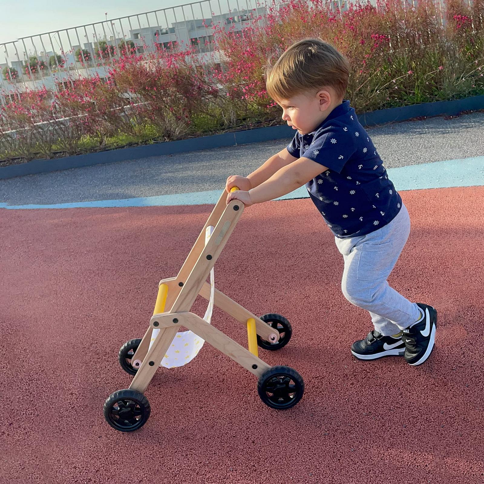Коляска FAFOUR Дерев'яна ретро стиль Montessori, фото №2