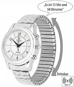 Купити Жіночий годинник St. Leonhard Говорячий Radio З філігранним циферблатом Сріблястий Браслет - Фото 1 Жіночий годинник St. Leonhard Говорячий Radio З філігранним циферблатом Сріблястий Браслет - Фото 1