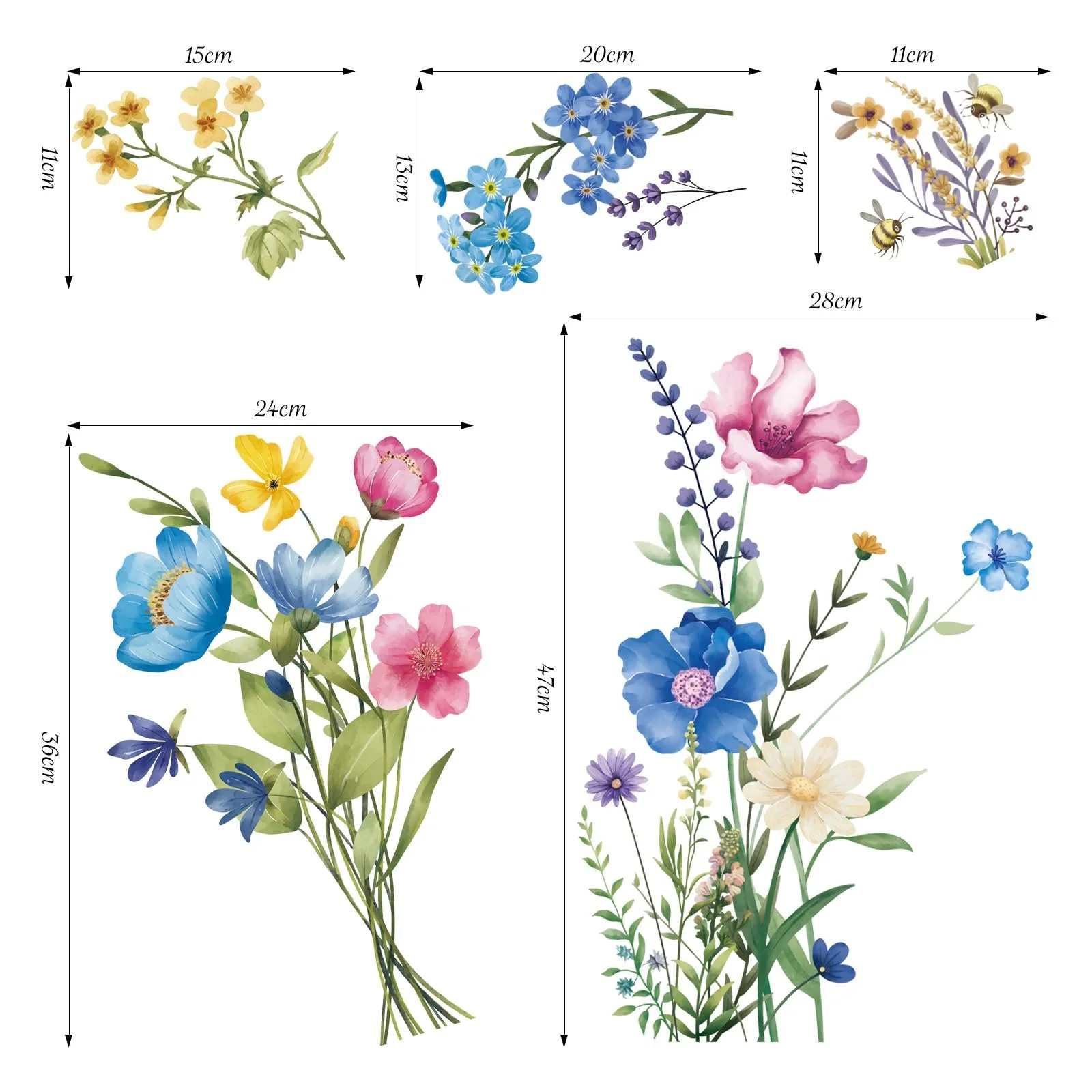 Наклейка на стіну SHUCHING Дикі квіти Садова маргаритка, фото №4 Наклейка на стіну SHUCHING Дикі квіти Садова маргаритка, фото №4