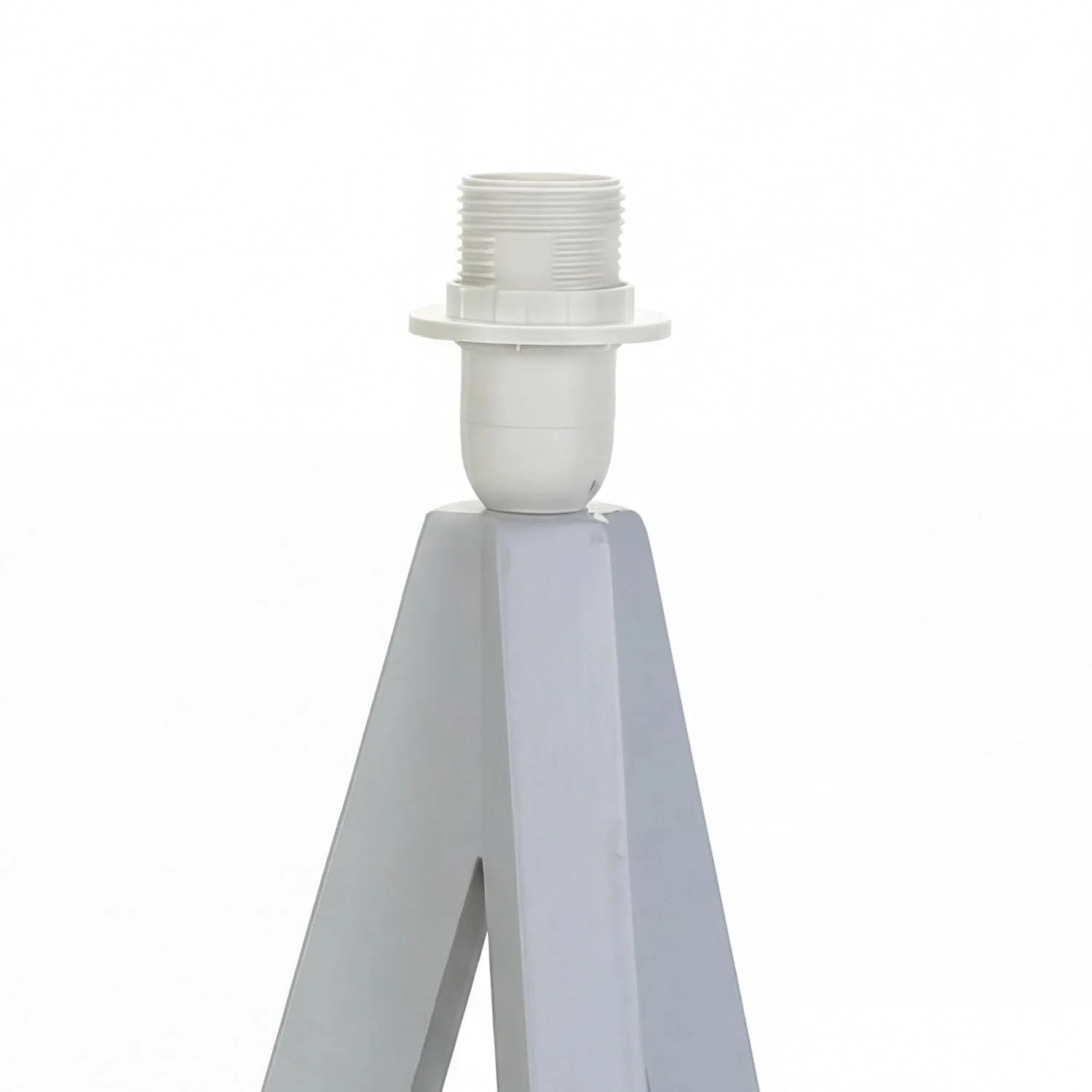 Настільна лампа Easylight Tripod Wood E14 H13 см Сіра, фото №2