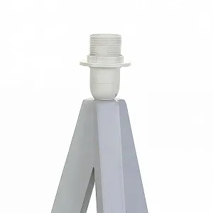 Настільна лампа Easylight Tripod Wood E14 H13 см Сіра synthetic.ua - Фото 1