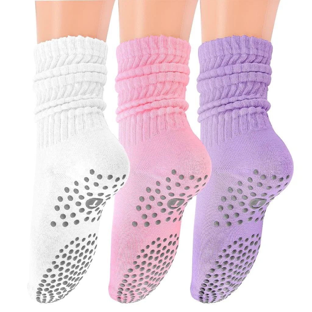 Шкарпетки для пілатесу Жіночі нековзні шкарпетки 3 пари, фото №1 Шкарпетки для пілатесу Жіночі нековзні шкарпетки 3 пари, фото №1