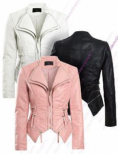 Женская куртка Biker SS7 из искусственной кожи synthetic.ua - Фото 1