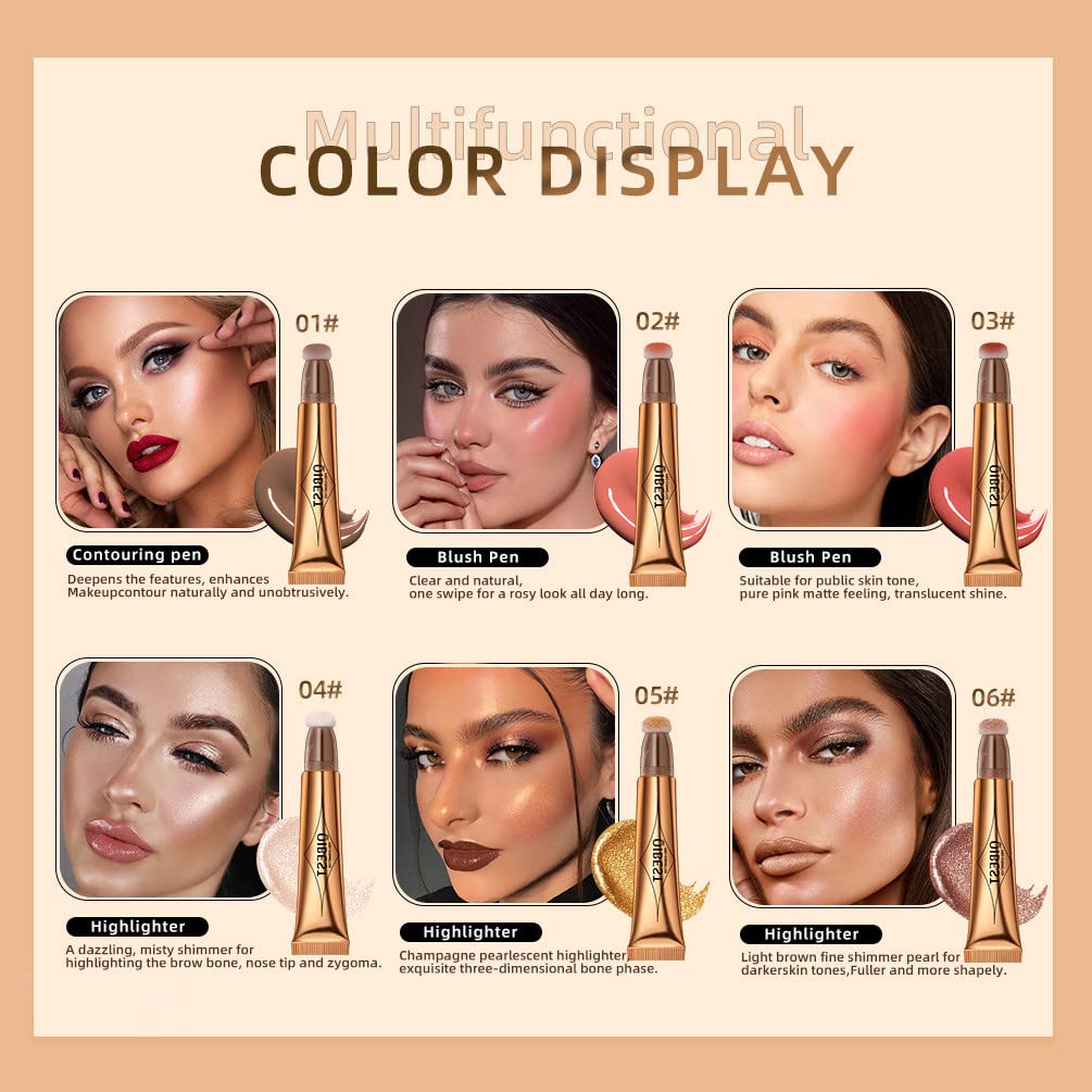 Жидкий Контур Beauty Wall 3-в-1 Кремовый Жидкий Румяный Стик с Мягким Подушечным Аппликатором, фото №5 Жидкий Контур Beauty Wall 3-в-1 Кремовый Жидкий Румяный Стик с Мягким Подушечным Аппликатором, фото №5