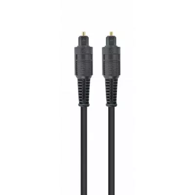 Кабель мультимедийный Optical Toslink M-M 1m black Cablexpert (CC-OPT-1M), фото №1