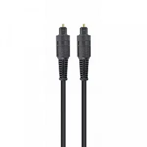 Кабель мультимедийный Optical Toslink M-M 1m black Cablexpert (CC-OPT-1M) - Фото 1