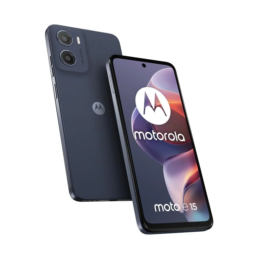 Смартфон Motorola Moto E15 6.67 дюйма Double SIM 64 GB Blue Denim, фото №1 Смартфон Motorola Moto E15 6.67 дюйма Double SIM 64 GB Blue Denim, фото №1
