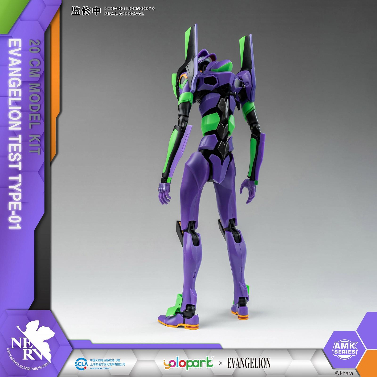 Фигурка YOLOPARK Evangelion, 20 см, подвижная, человекоподобное, решающее оружие, Neon Genesis Evangelion, модельный набор (EVA-01), фото №7
