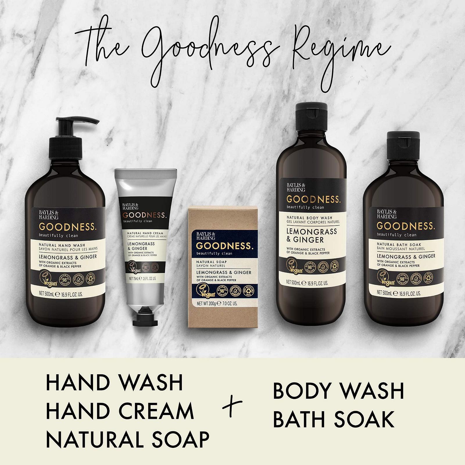 Гель для душу Baylis & Harding Goodness Лемонграс і імбир 500 мл 3 шт., фото №4