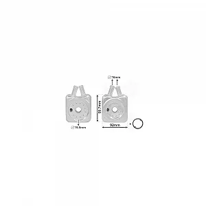 Масляный радиатор, моторное масло VAN WEZEL 58003215 *** IR PLUS *** для AUDI SEAT SKODA VW - Фото 1