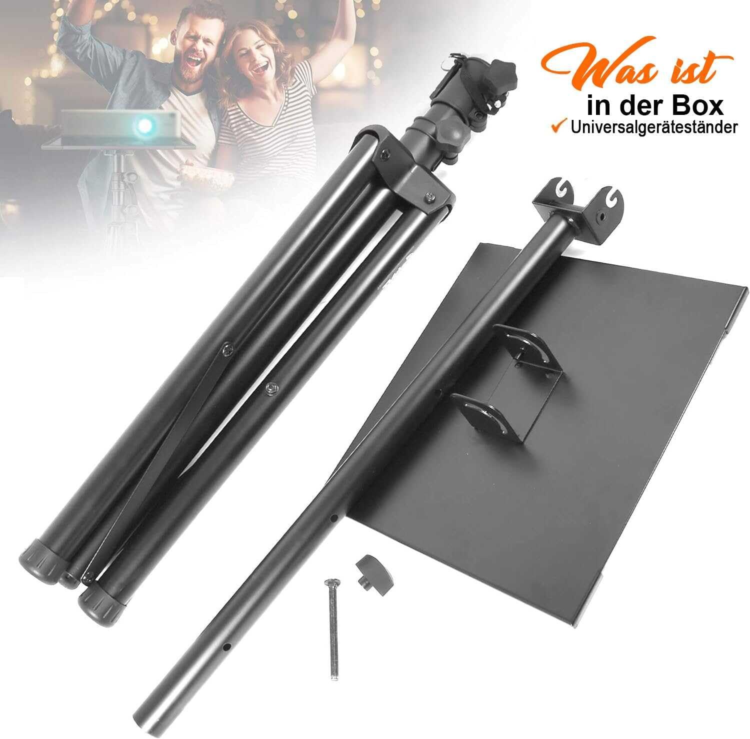 Штатив для проектора Pyle Регульована висота від 107 до 139 см, складаний штатив, можна використовувати як підставку для ноутбука та камеру для проектора, для підлоги, столу чи полиці, фото №6