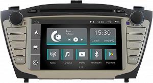 Штатная автомагнитола JFSound JF-137H5A-XDAB-1 для Hyundai IX35 / 7" / Сенсорная / 2/16Гб / Android 12 / Apple CarPlay / Android Auto / Bluetooth / WI-FI / GPS / USB / DAB+ / CD / DVD - Фото 1