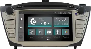 Штатная автомагнитола JFSound JF-137H5-XDC-1 для Hyundai IX35 / 7" / Сенсорная / 2/16Гб / Android 12 / Apple CarPlay / Android Auto / Bluetooth / WI-FI / GPS / USB / DAB+ - Фото 1